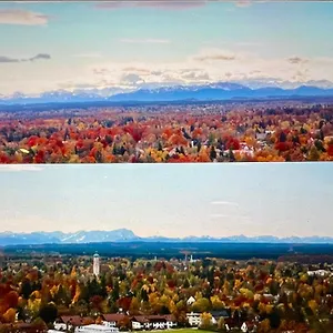 Alpen-panorama - Einzigartige Privatsuite Hoch Ueber Muenchen, 12tes Og, Alpenblick, Loggia, Whirlpool, 15 Minuten Zum Zentrum, Ruhe Und Erholung In Der Stadt Fuer Privat Und Geschaeftlich Reisende Privatunterkunft München